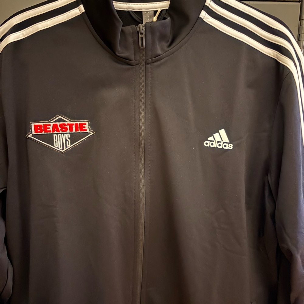 Adidas Men’s Black Track Jacket with Beastie Boys logo xl